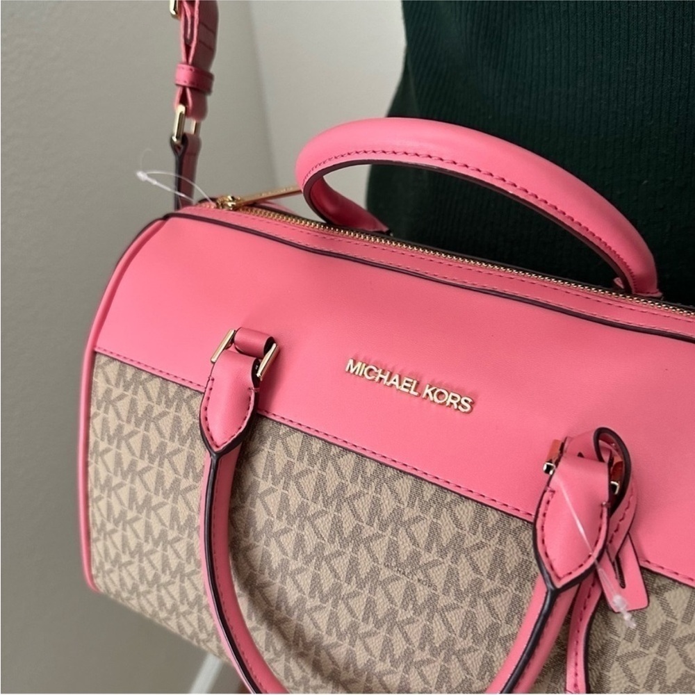 Michael Kors Jet Set Travel Duffle Satchel Shoulder Crossbody Bag & wallet set - Picture 5 of 17